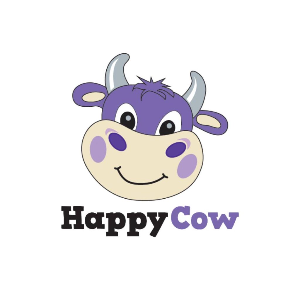 HappyCow logo - a vegan travel resource