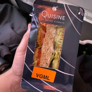 Qatar Airways Vegan Meal 5